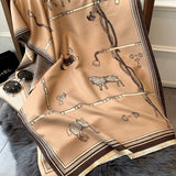 2020 Luxury Brand Scarf Hijab Women Winter Cashmere Thick Shawl Warm Bandana Scarves Female Pashmina Blanket