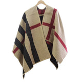2016 new Brand Women Poncho Monogramed Blanket Poncho Cashmere Wool Personalized initials Scarf plaid poncho cape winter poncho