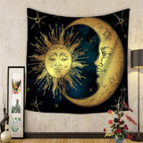 Bohemian Colorful Tapestry Psychedelic Indian Sun Tapestry Hippie Home Decor Tapestry Wall Hanging Camping Tent Travel Sleeping