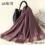 Lic Cashmere Women Scarf Warm Shawl Foulard Femme Pashmina Kerchief Wool Stole Head Neck Long Winter Scarf Women For Ladies 2019